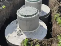Монтаж септика из ЖБИ колец, фотография 2
