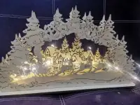 Зимний лес ночник