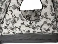 Зимняя палатка автомат premier fishing 1,8х1,8 м, камуфляж, дно на молнии, фотография 6