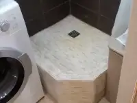 Облицовка кафелем, укладка керамогранита.