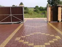 Укладка брусчатки.
