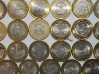 Набор монет 10 рублей биметалл 35 шт2