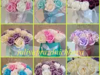 Букет из мыльных роз