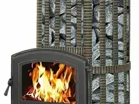 Дровяная банная печь везувий ураган ковка 22 (224)