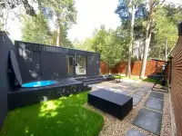 Ультрасовременный домик для отдыха вдвоем с сауной, купелью, мангалом