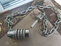 Противоугонный кодовый стальной замок с цепью Сделан в Европе Для велосипеда моцикла мотобайка мопеда, фотография 4