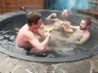 Молодильный чугунный чан для бани