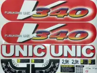 Комплект наклеек для КМУ UNIC URV340