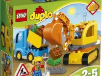 Lego duplo Грузовик и гусеничный экскаватор