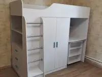 Кроввать чердак со столомшка и комод, фотография 2