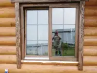 Евроокна из массива сосны.