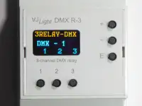DMX реле на DIN рейку 3 канала по 6-8А 250В на канал с двойной гальванической развязкой VJLight DMX R-3., фотография 9