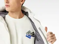 Мужская стёганая жилетка lacoste с капюшоном, фотография 4