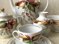 Кофейный сервиз «Сентябрь» ЛФЗ СССР на 6 персон (20 предметов)