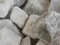 Камни для бани Кварц белый галтов. Горячий лед, 20 кг, фотография 2