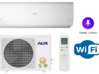 Инверторный настенный кондиционер AUX Q Smart ASW-H09A4HA-R2DIAS-H09A4HA-R2DI Алиса, WI-FI