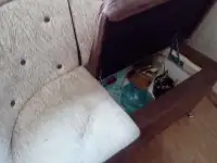 Угловой диванчик-кухонный уголок, удобный, в хорошем состоянии, 118 см длин56 см шир82 см выс, фотография 2