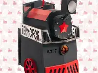 Печь банная Паровозс дверкой ДТ-4С