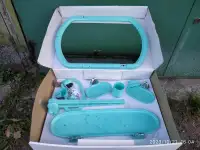 Комплект для ванной комнаты пластмасса, фотография 4