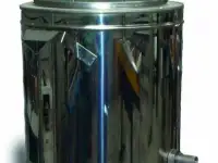 Воскотопка паровая круглая из нержавеющей стали.