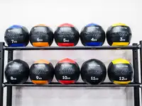 Набивной медицинский мяч (wallball) stecter 12 кг, фотография 4