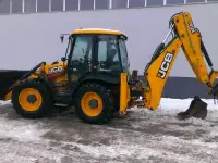 Аренда экскаватора погрузчика услуги трактора JCB