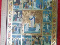 икона Воскресение Христово с двунадесятыми праздниками, конец 19 в