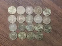 Набор монет 10 рублей ГВС18 шт