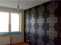 Шпатлевка стен,потока под покраску.Обои