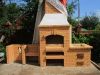 Печи камины-барбекю. Резка фигурных кирпичей.
