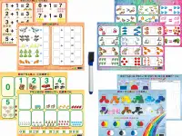 Комплект из 4-х развивающих пособий для дошкольного обучения.