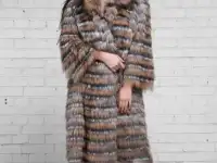 Пальто из чернобурки.