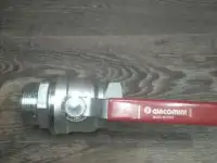 Кран шаровой Giacomini Ду-40 внутренняя/наружная резьба рычаг (R254DL) Новый, фотография 2
