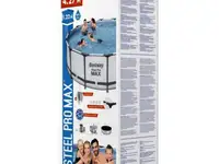 Каркасный бассейн steel pro bestway 5612x bw, 427х122см, 15232л, фил.-насос 3028л/ч,, фотография 7