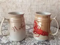 Пивные бокалы.