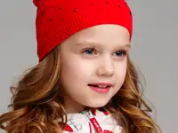 Шапка трикотажная для девочек, фотография 2