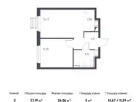 Продам 2 комнатную квартиру