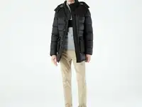 Мужская двусторонняя стеганая куртка lacoste loose fit с подкладкой