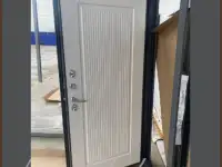 Входная дверь АЛТАЙ 62 ТЕРМО Букле серое  Белый матовый 107 мм с терморазрывом Россия, фотография 3