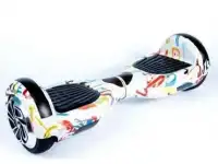 Гироскутер Smart Balance Граффити белый 6.5'' + Самобаланс + Музыка