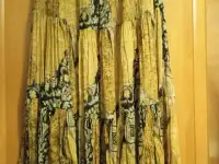 Многоярусная летняя юбка макси, р. 54