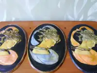 Настенный керамический барельеф-медальон 