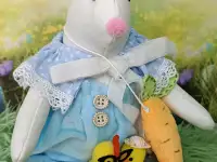 Мягкая игрушка ручной работы Кролик