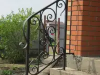 Перила кованые, входные группы, фотография 3