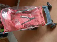 коляска детская, игрушечная, складная. с тентом