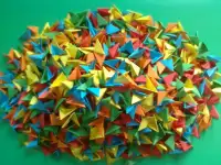 Оригами модули 1500 шт., цветные, размер 1/32 новые origami modules art supplies