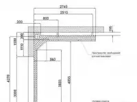 Гаражные ворота Алютех Trend на проем 3500х3000h мм, под притолоку 1500 мм, цвет белый, панель S-гофр, фотография 3