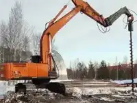 Гусёк для работы с вибропогружателем или гидробуром (бурилкой)
