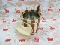 Запарник с нержавеющей вставкой 8 л с крышкой Комби