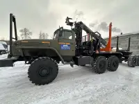 Лесовоз Урал ЯМЗ-236НЕ2 турбированный  с манипулятором  Майман